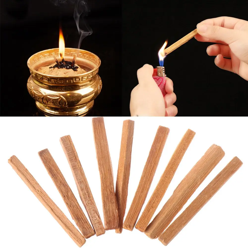 

50g/Pack Buddhism Home Decoration Aromatherapy Natural Fragrance Incense Wooden Sticks Irregular Shape Sandalwood Chips