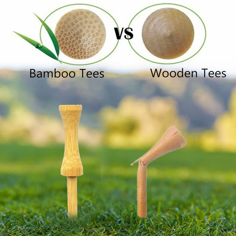 120 шт деревянные гольф замок футболки бамбукового/тройник для ступенчатого