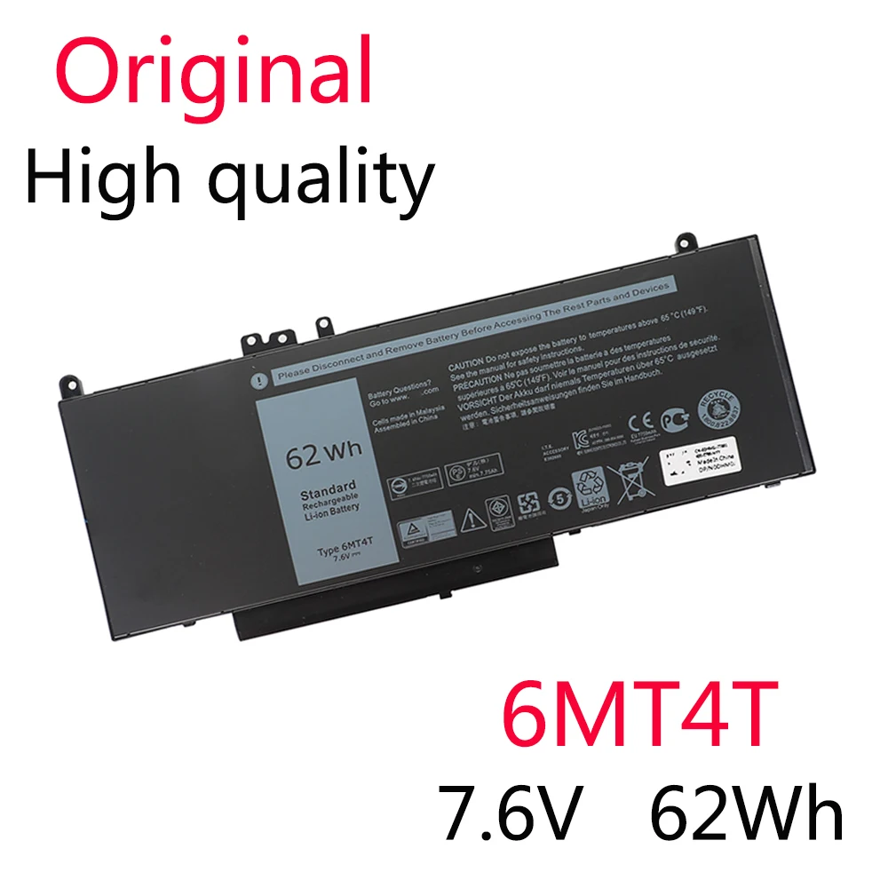 

Оригинальный новый аккумулятор 6MT4T для ноутбука Dell Latitude E5470 E5570 M3510 7V69Y TXF9M 79VRK 07V69Y 7,6 в 62 Втч
