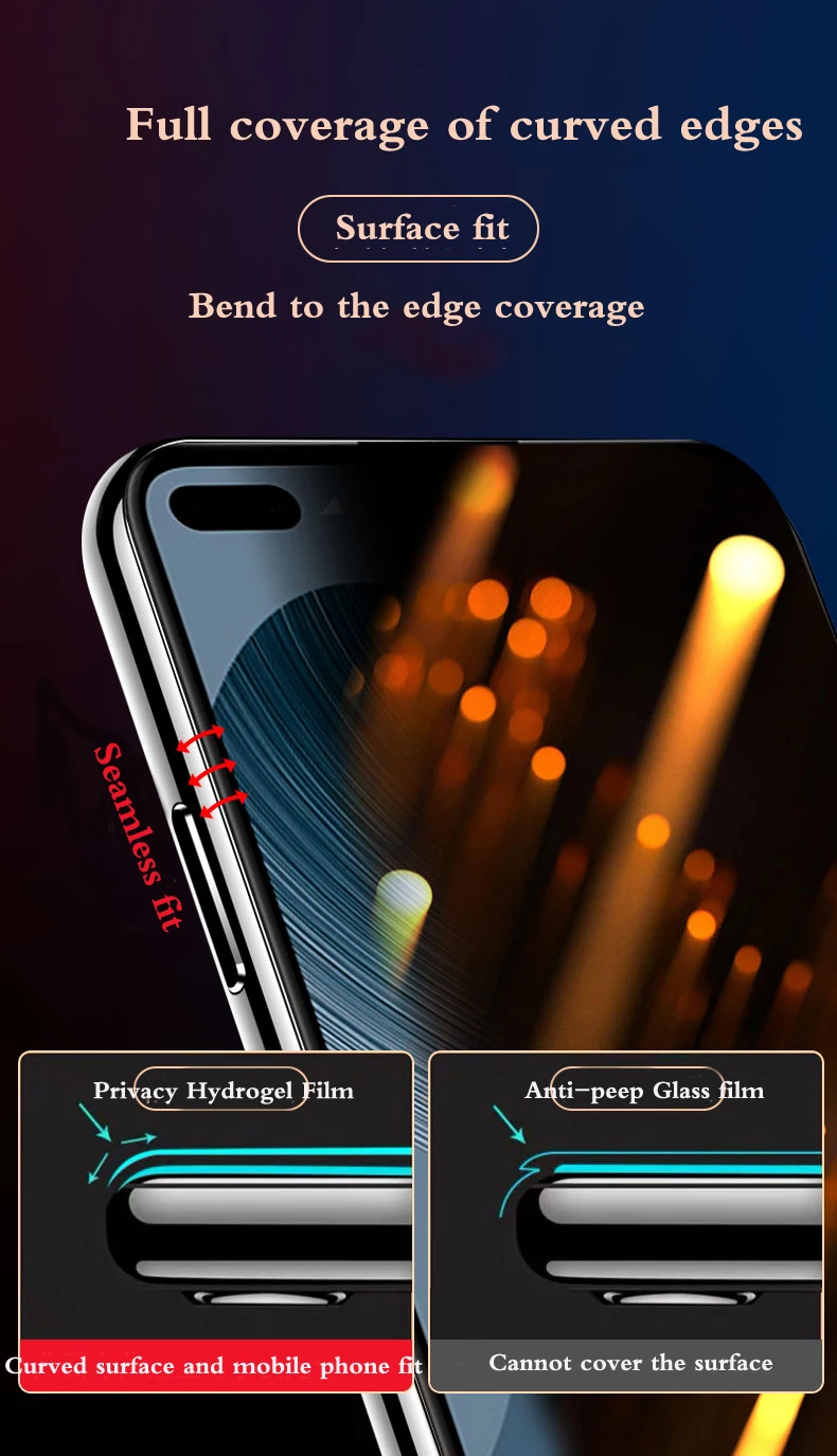 Гидрогелевая пленка 8T для OnePlus 9 8 8Pro Защитная экрана с защитой от глаз 1 + 7 7Pro 7tpro