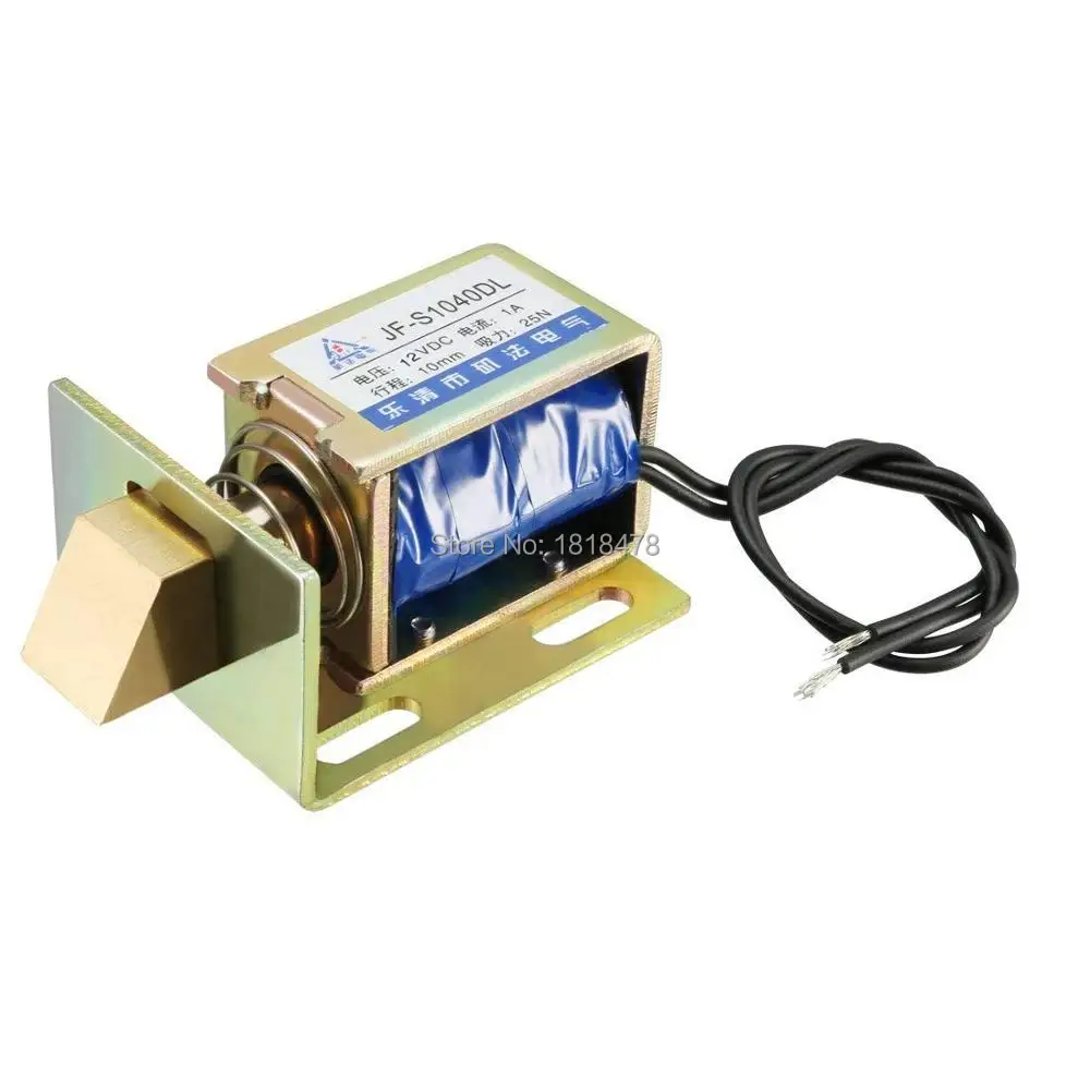 JF-S1040DL DC 6V 12V 24V 1A 24W 25N 10mm Pull Тип линейного движения Электромагнит