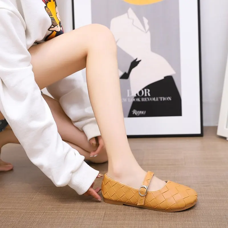 

Women Fashion Black Plaid Flat Shoes For Office Ladies Casual Slip On Loafers Lightweight Walking Shoes Women's Zapatillas Mujer