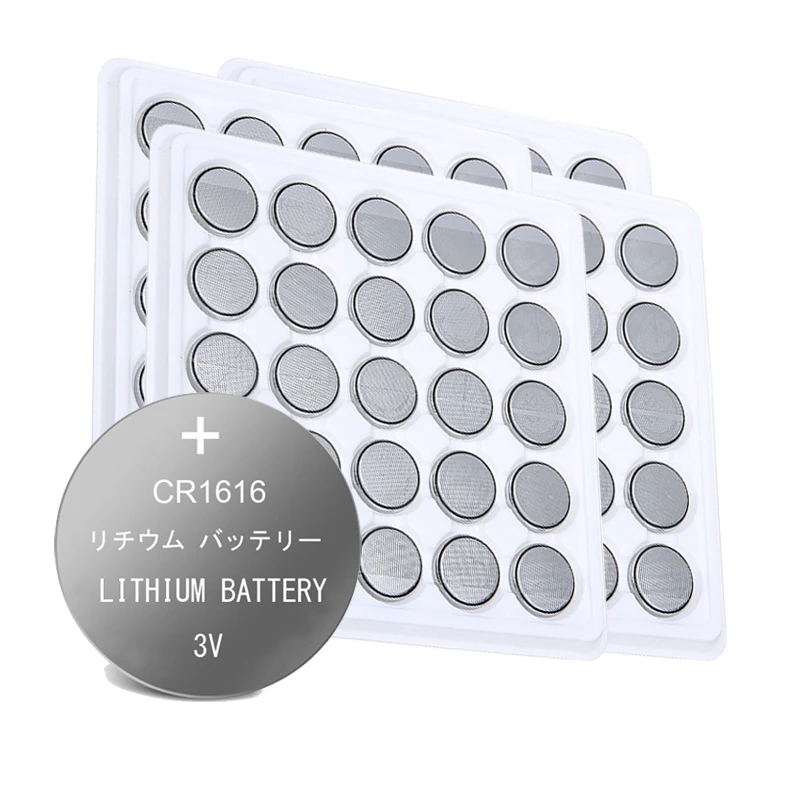 100pcs CR1616 BR1616 DL1616 Button Coin Cell Batteries For Watch Car Remote Key cr 1616 ECR1616 GPCR1616 3v Lithium Battery