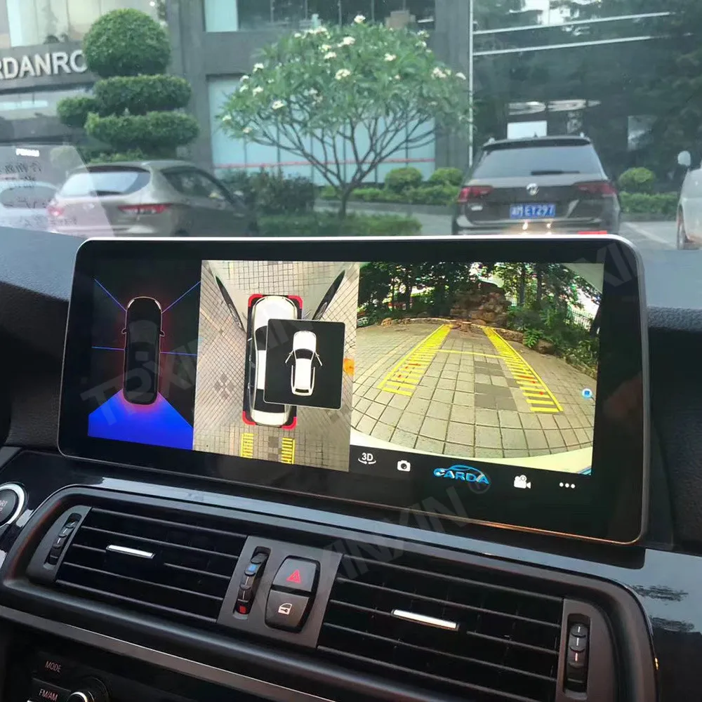 저렴한 12.3 인치 무선 카플레이 자동차 멀티미디어 플레이어, BMW 5 시리즈 F10 F11 2011-2016 스테레오 GPS 네비게이션 차량 라디오 8 + 256GB