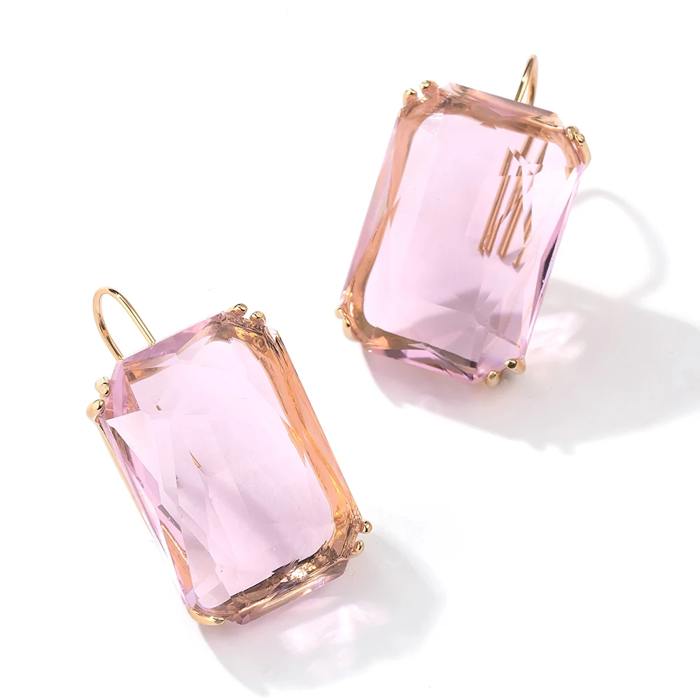 

Bohemia Resin Pendant Transparent Hanging Earrings For Women Trendy Geometric Square Acrylic Drop Dangle Earrings Jewelry Gifts