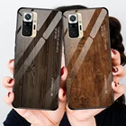 Чехол для Xiaomi Redmi Note 10 Pro, Твердый Чехол под дерево для Xiaomi Redmi Note 10 Pro Global K40 Pro 5G, крышка из закаленного стекла