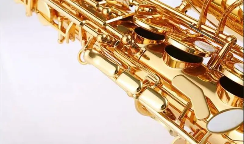 Золотые Музыкальные инструменты Alto sax и латунный мундштук для профессионального