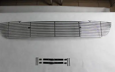 2* Front Center Grill Grid Grille Cover Trim For Mitsubishi Outlander 2013 2014 | Chromium Styling