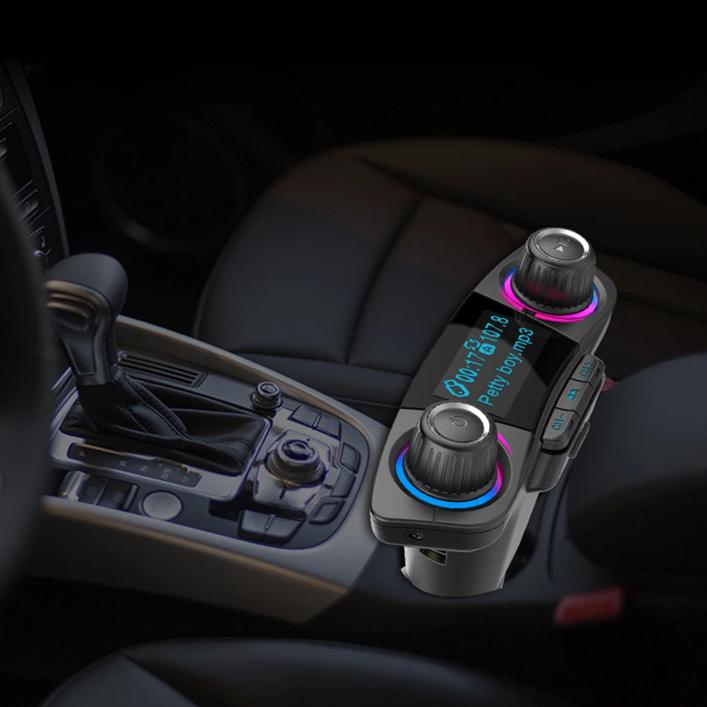 Автомобильный беспроводной MP3-плеер Bluetooth FM-передатчик поддержка звонков TF