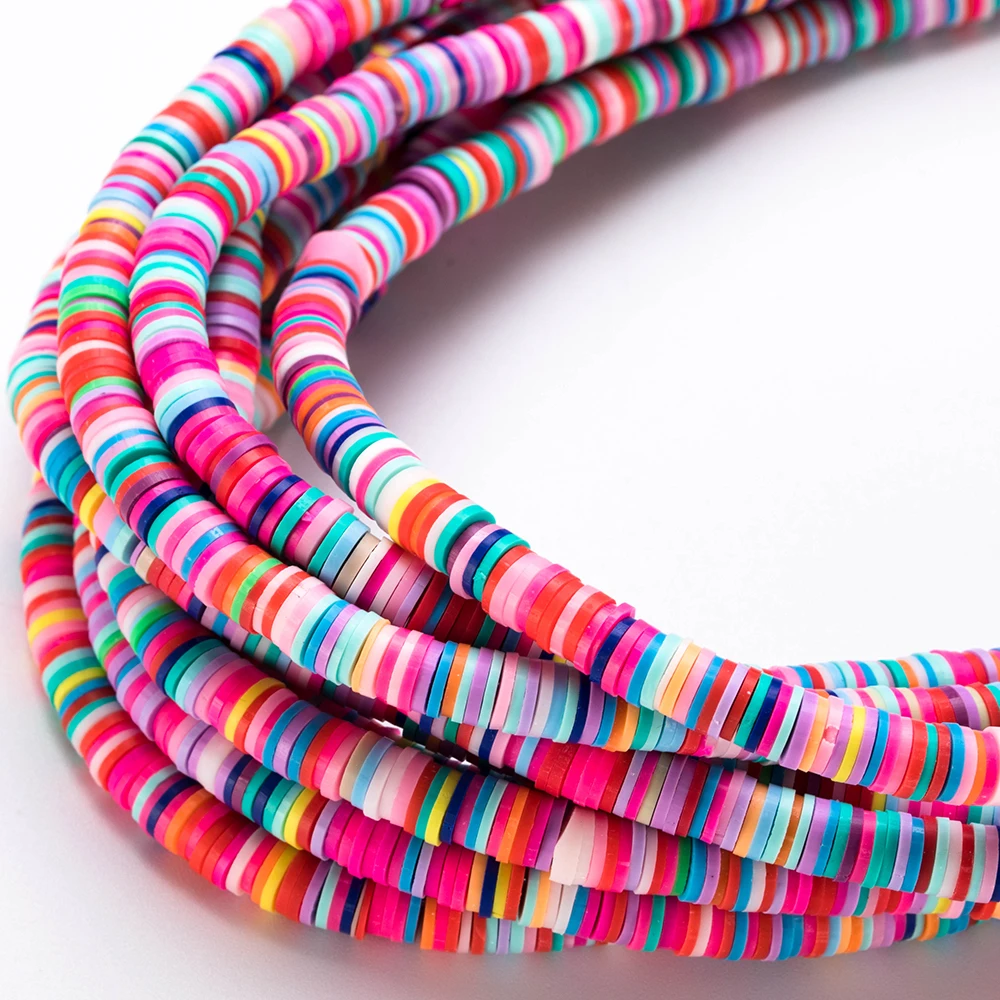 Разные цвета полимерная глина аксессуары для изготовления браслетов девочек 6 мм