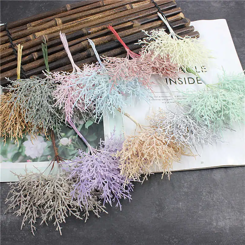 10 пьезы растений искусственно баратас хохас де Navidad jarrones para Decoracion del hogar Accesorios nupciales de la boda de