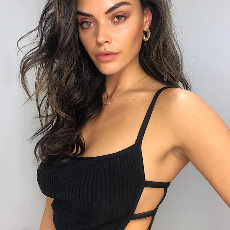 INDRESSME модное женское сексуальное мини-платье с квадратным вырезом на бретелях без спинки, вечерние Клубные открытые платья