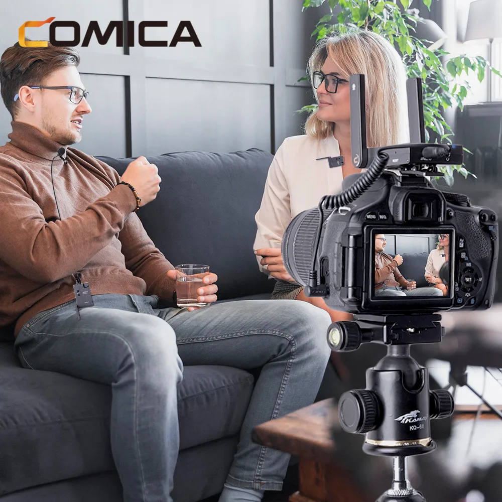Comica BoomX U Беспроводной микрофон для вещания мини УВЧ передатчик свободные руки
