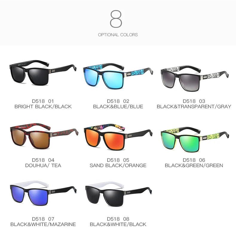 hot brand design polarized sunglasses men women shades driving square frame male outdoor fishing goggle uv400 gafas de sol free global shipping