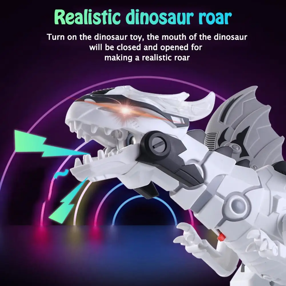 Большие механические динозавры с распылителем Мультяшные электронные ходячие