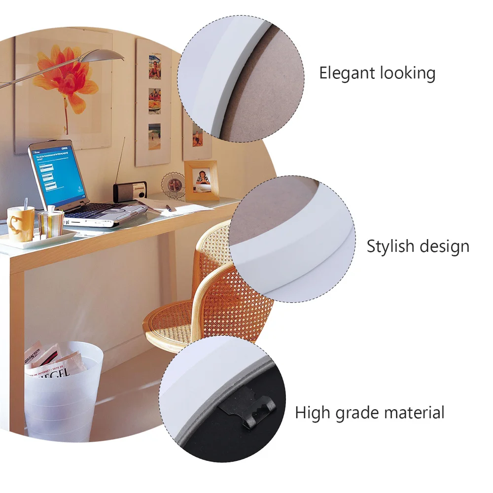 

1Pc Wooden Round Photo Frame Creative Wall Picture Frame Nordic Picture Holder