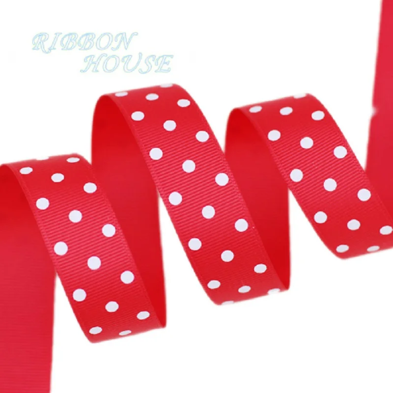 Ленты в горошек 2 м/лот 22 мм с принтом|Ленты для шитья| |