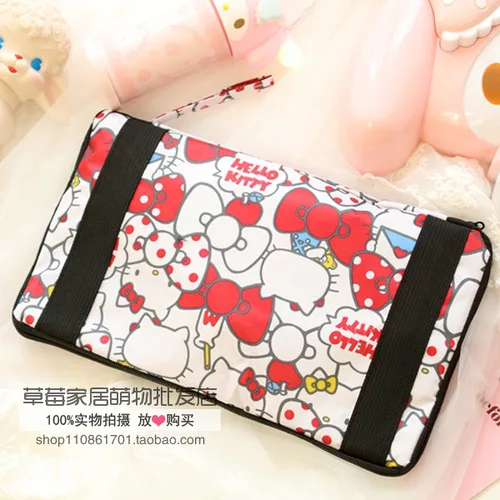 Мультфильм женщин hello kitty My Melody Марка oroll собака Марка pom-Pom Purin портативная складная сумка для багажа дорожные сумки Сумка-тележка - Цвет: 3