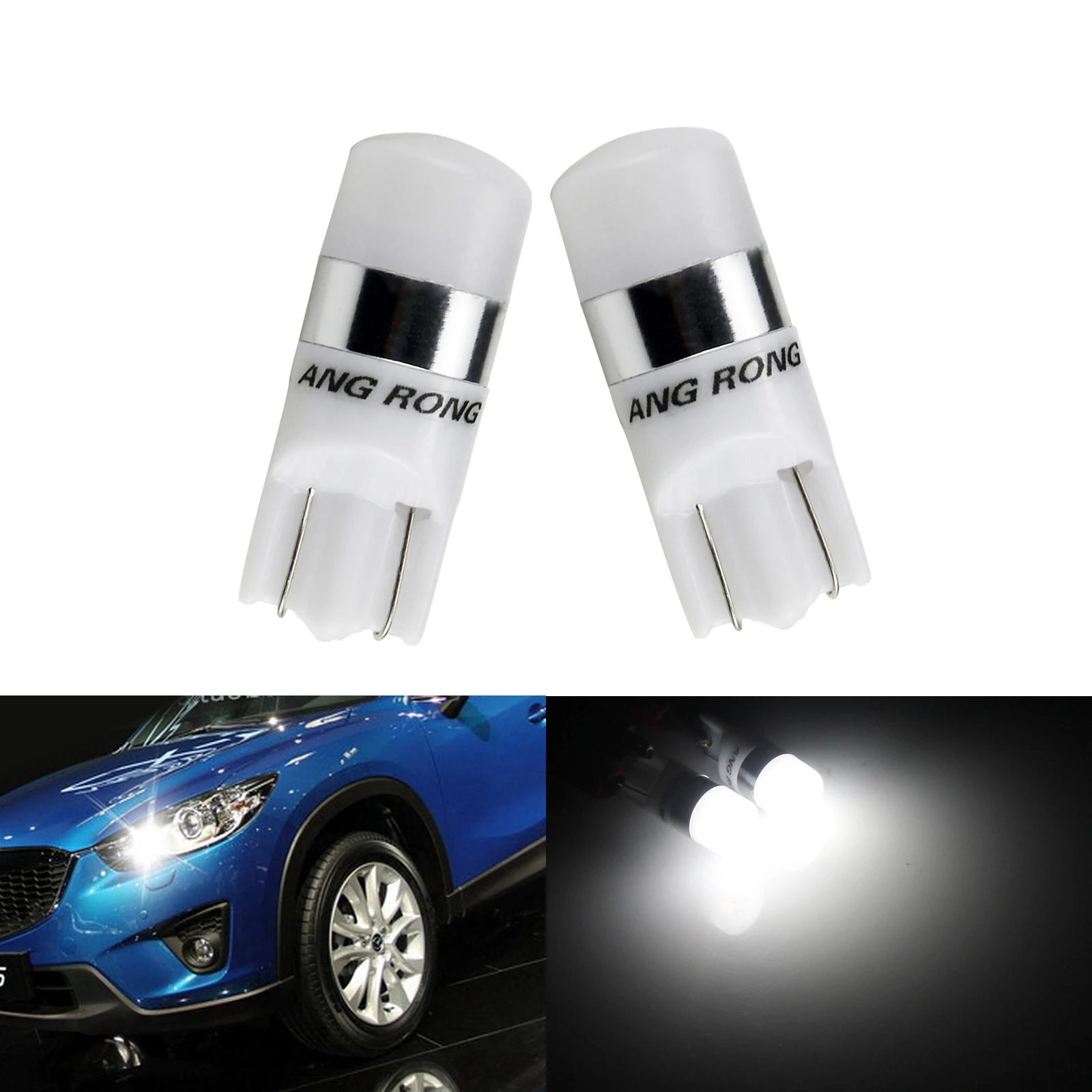 ANGRONG 2x W5W 501 T10 2 SMD чип светодиодный номерной знак светильник
