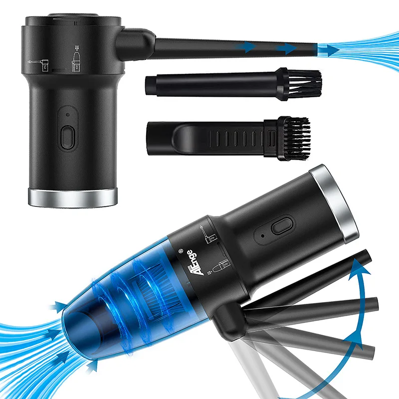 

2 in 1 Wireless Air Duster Vacuum Cleaner for Car Handheld Electric Air Blower Powerful Cleaning for Computer Keyboard Sofa