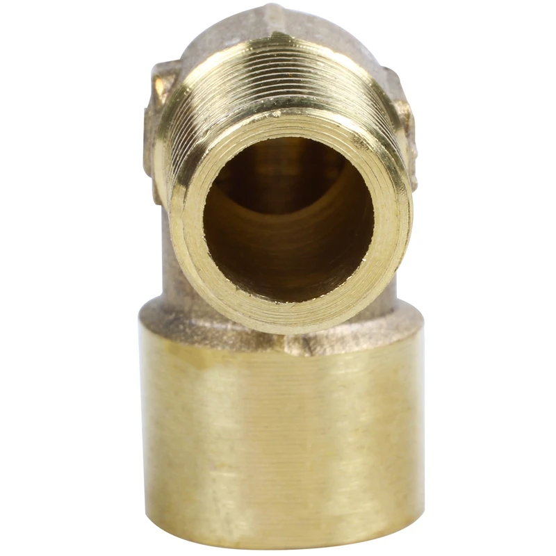 

90 Degree Elbow 1/4" PT Male to 1/4" PT Female Pipe Fitting Coupler
