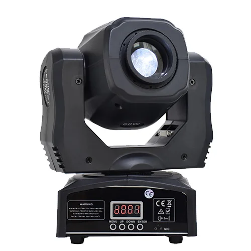 gobo 60w Светодиодный светильник с подвижной головкой мини 60 Вт светодиодный dj Точечный светильник s включает 8 Гобо 7 цветов карманный мобильный светильник для идеальных баров dj Вечерние - Цвет: gobo 60w