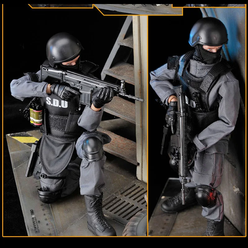 

2021 Newest Figure12inches S.D.U Police 1/6 Scale Action Figure 30cm Toy Soldier Model Playset Boys Toys For Children Birthday