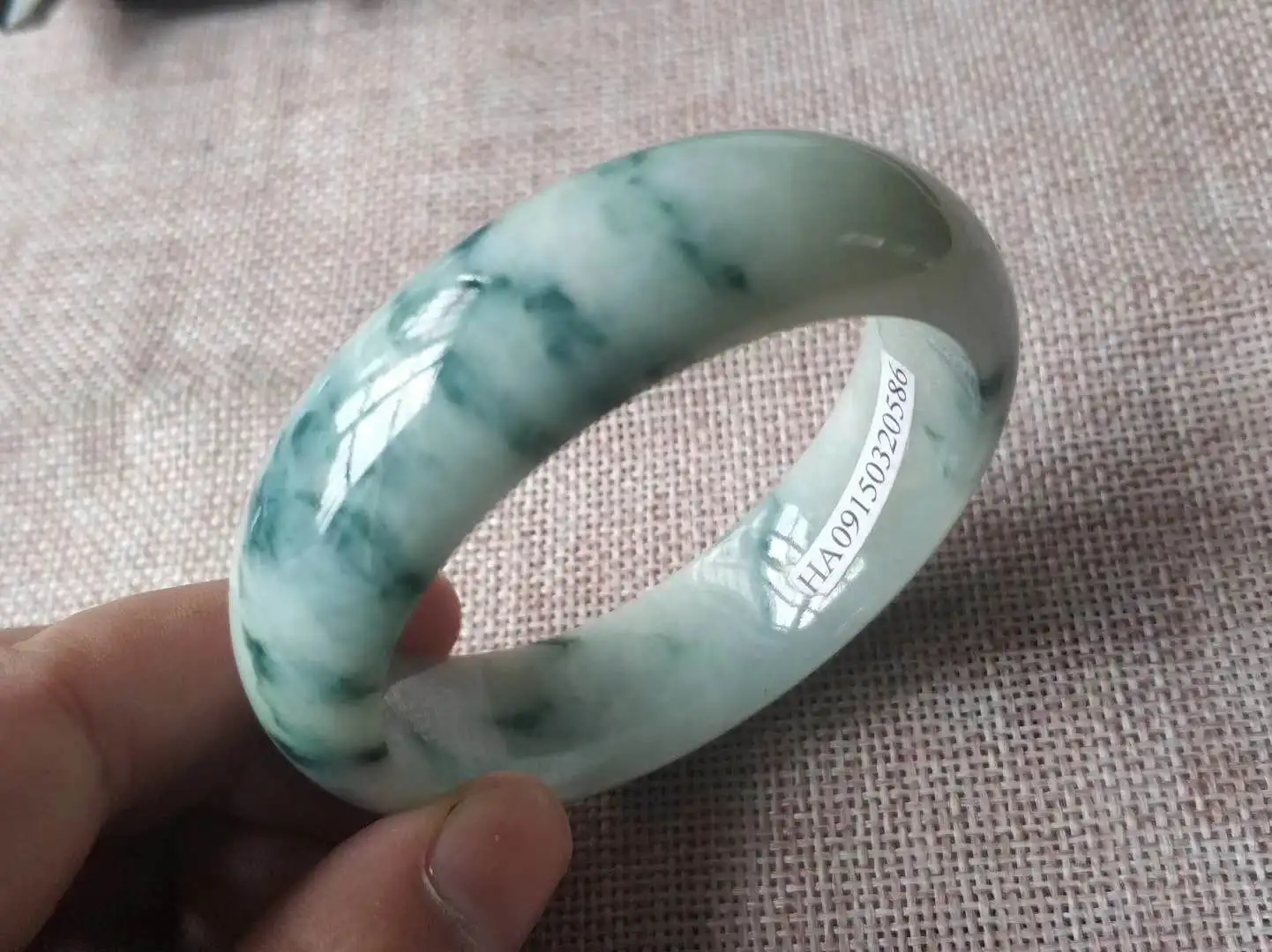

zheru jewelry natural Burmese jade 54-64mm dark green two-color bracelet elegant princess jewelry best gift