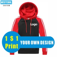 6 colors fashion hoodie custom logo print personal company brand design hooded sweater embroidery sweatershirt westcool 2021