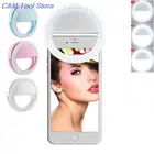 1 шт. на кольцевой светильник на Камера селфи светодиодный Камера светильник с 36 светодиодный для смарт телефона Камера круглый Форма