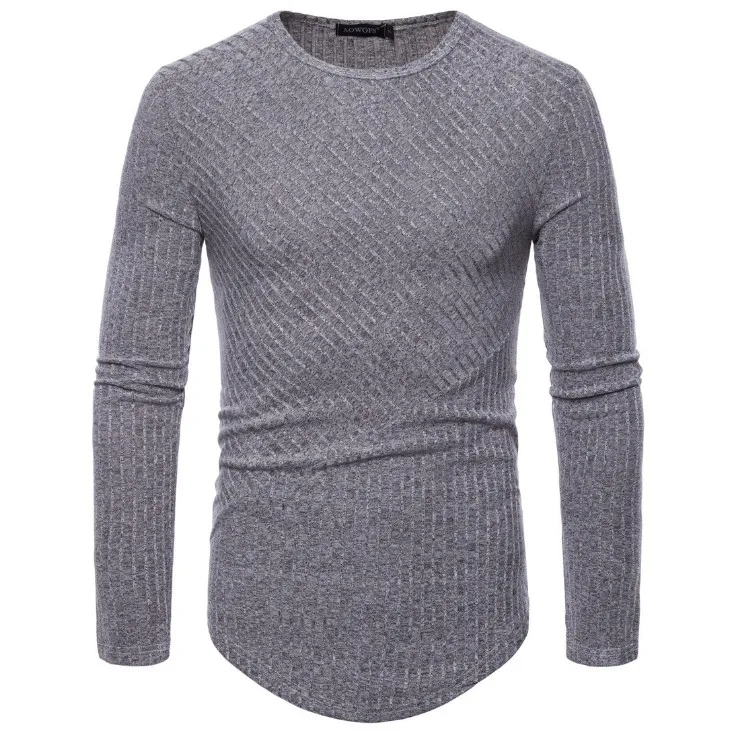

Nice Autumn Round Neck Men's Knitwear Europe and America Long Sleeve knitted TShirt Fashion Pullover Men S-XXL