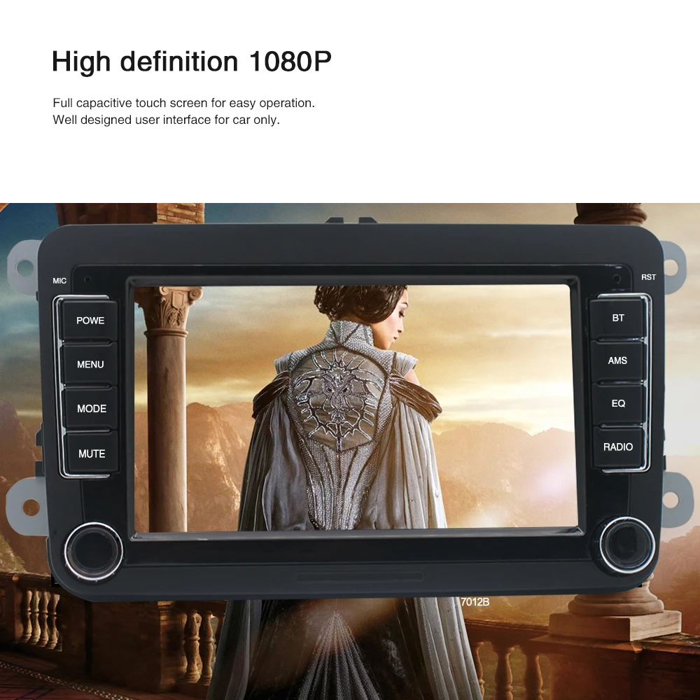 2 Din автомагнитола для Фольксваген Гольф 5 7 " Авто Радио Стерео MirrorLink камера
