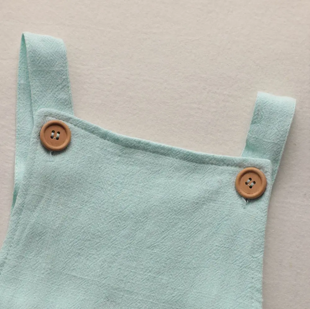 

6-24M Summer Stretch Cotton Linen Sling Triangle Romper Baby Clothes