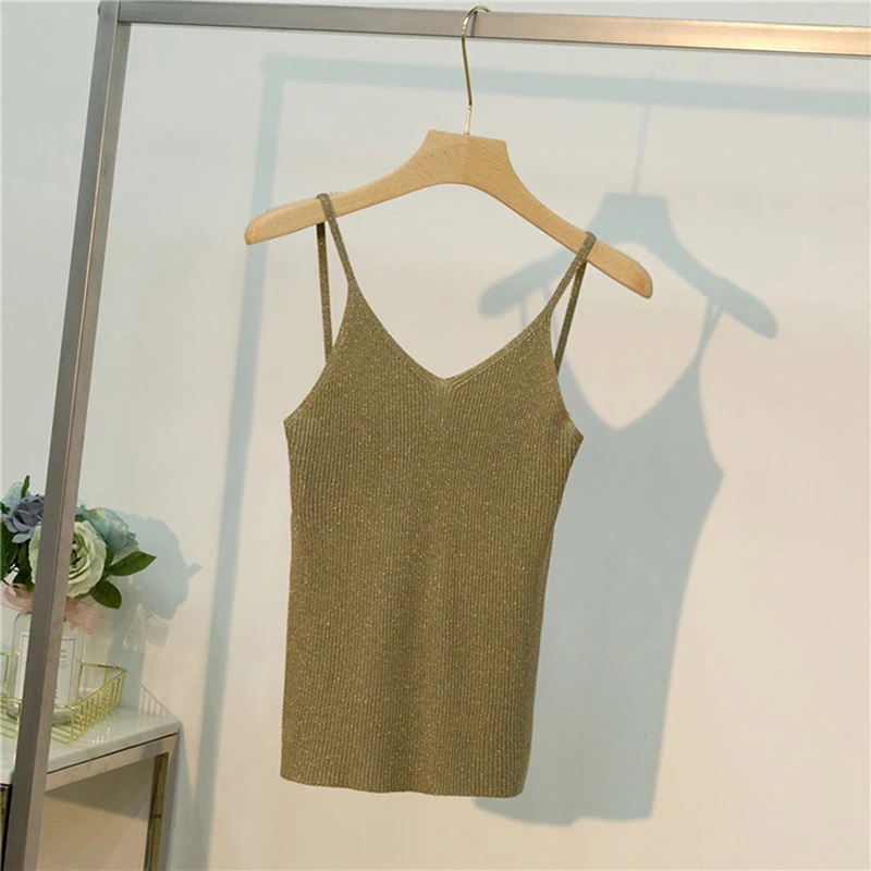 khaki Новые модные женские белые черные кружевные Топики, сексуальные кружевные топики на тонких бретельках, топы, одноцветные Топики, женские топики IU931957 - Цвет: khaki