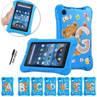 kids case for amazon fire 7 5th7th9th gen kawaii pattern thick foam eva non toxic anti fall tablet coverfree stylus