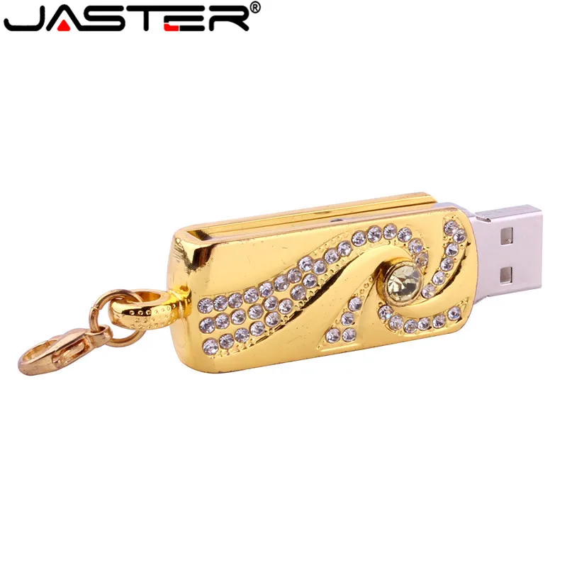 JASTER USB2.0 4 ГБ 8 16 32 64 милые блестящие стразы Алмазный флешка карта памяти USB флеш