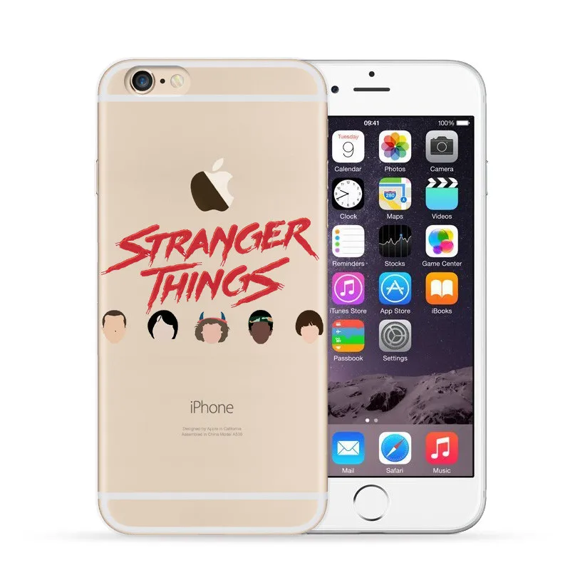 Необычные вещи Рождественские огни чехол для iPhone 7 7Plus 6S 8 Plus X 5s SE Мягкие