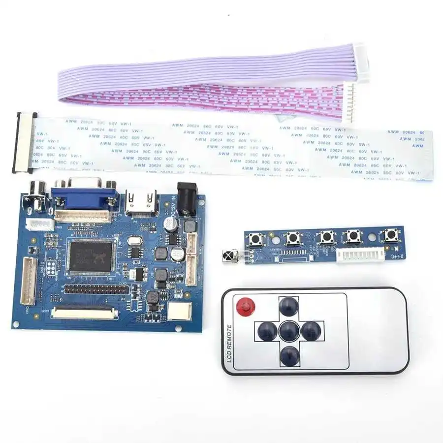 VGA 2AV Реверсивный драйвер платы подходит для 7 дюймов AT070TN92 800x480 ЖК