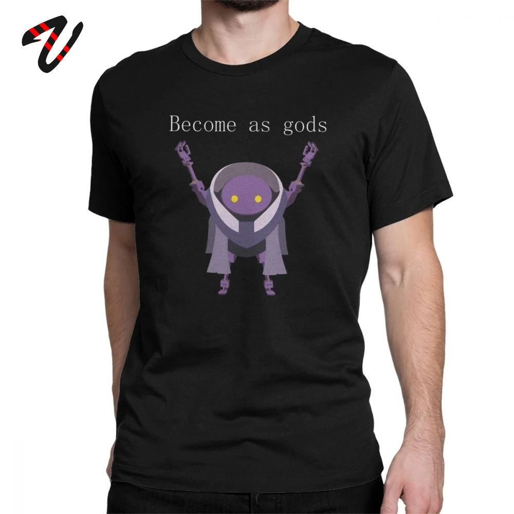 

Men's T Shirt Become As Gods Nier Automata Hipster Tee Shirt Short Sleeve Custom Mens T-Shirt Cotton Plus Size Tops Geek Style