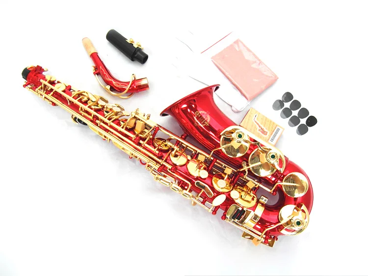 

Акция SUZUKI альт-саксофон E Flat Red Sax Музыкальные инструменты саксофон профессиональный класс гравированный бесплатно