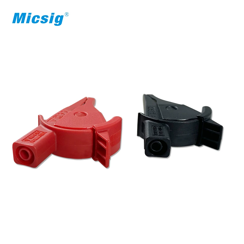 Micsig Pure Copper High Current 32A / 1KV Fully Insulated Alligator Clip 4mm Jac | Инструменты