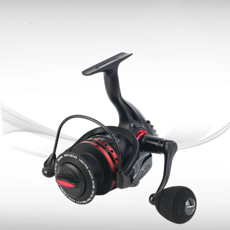 

13+1BB Spinning Fishing Reel All-Metal Fishing Reels XM1000-7000 Series Gapless Metal Spinning Wheel 5.5:1/4.7:1 Speed Ratio