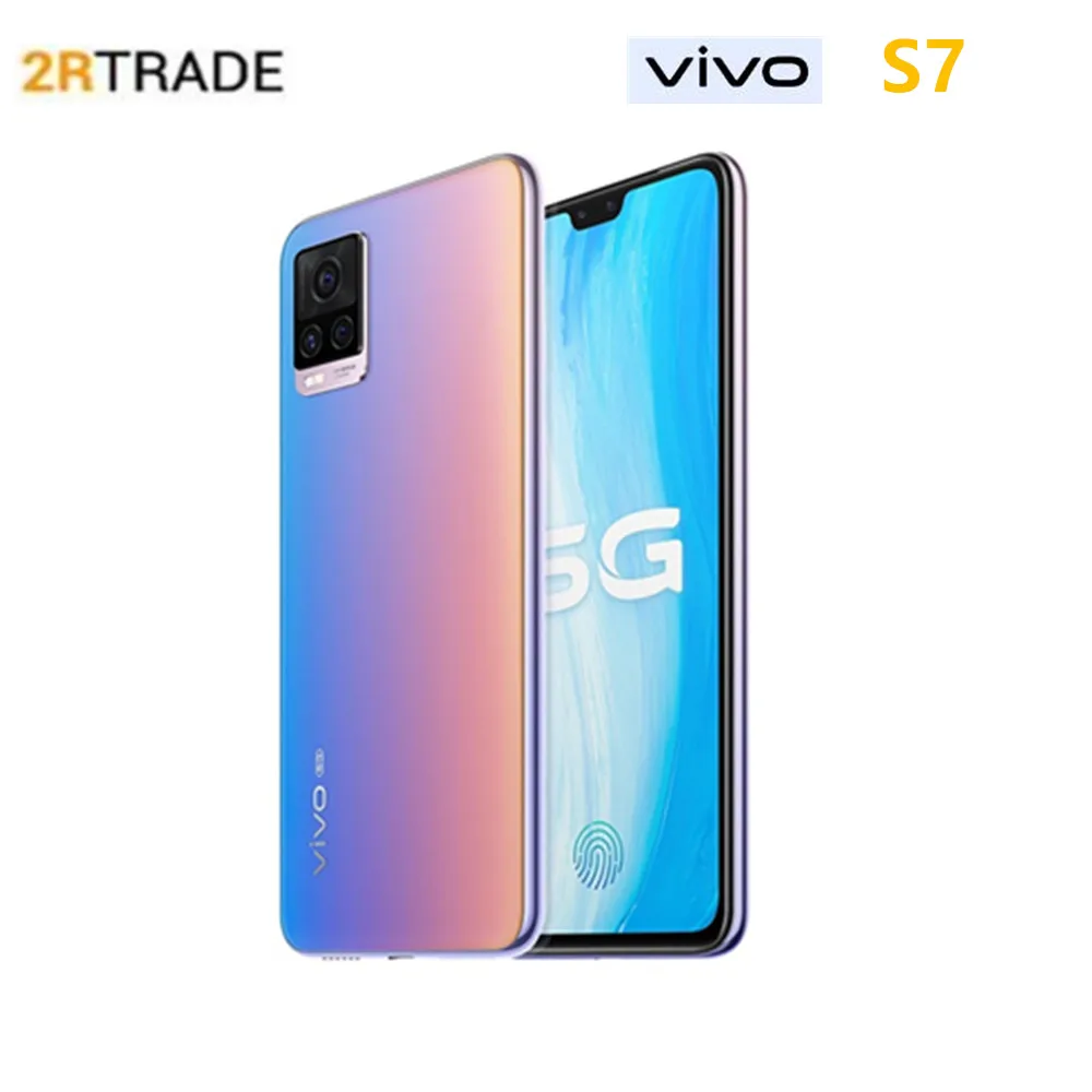 Смартфон Vivo s7 Snapdragon 76 5G 4000 мАч 6 44 дюйма 2400 × 1080 пикселей AMOLED HD экран 64 мп ультра
