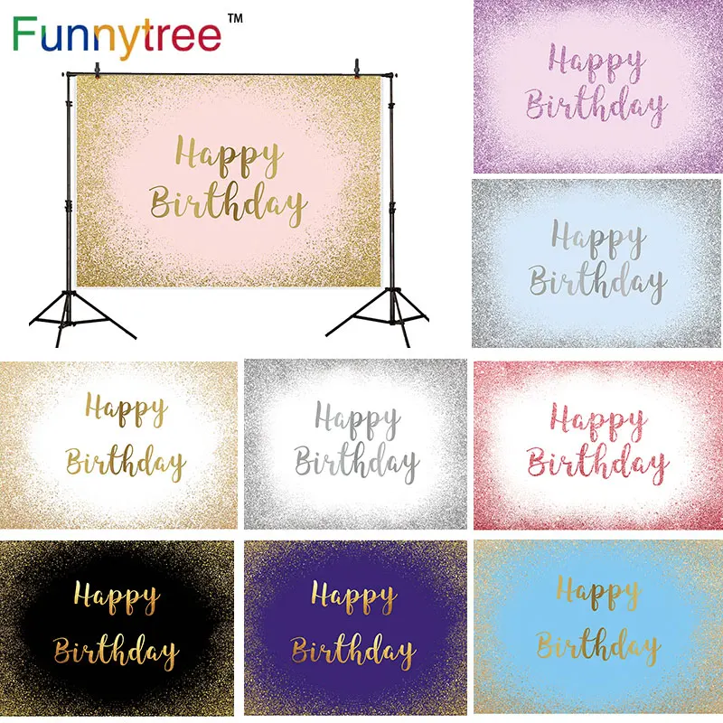 

Funnytree Glitter Birthday Background Customize Party Decoration Backdrop Bridal Shower Boda Wedding Pink Sands Photophone