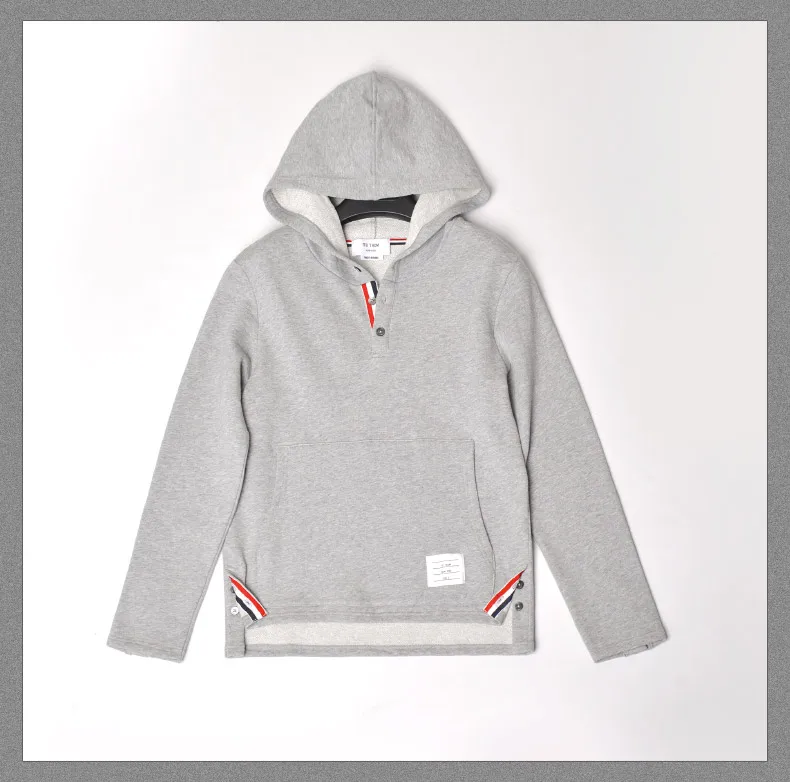 

2021 Fashion TB Brand Hooded Clothing Cotton Jacket Men Women Sweatshirts Hoodies Solid Couple Casual Sportswear Coat