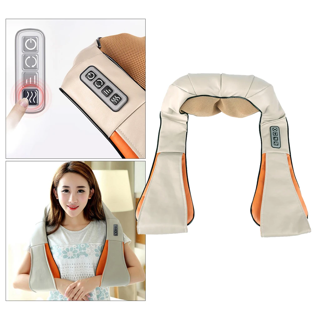 Shiatsu Massagers for Neck Back and with Heat Deep Portable Tissue US Shoulder massagers Handheld W/ Corded | Красота и здоровье