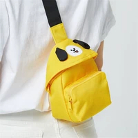 kpop bangtan boys fashion crossbody chest bag for women cute mini phone purses cosmetic travel storage bags sac de luxe femme