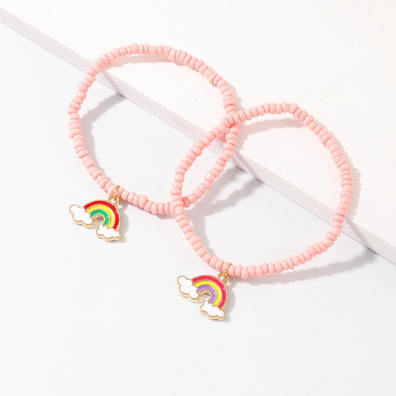 Женский креативный браслет с радужной подвеской 1 комплект 8 сезонов | Украшения и