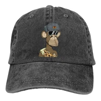pure color dad hats bored ape yacht club bayc ape 6391 womens hat sun visor baseball caps nft non fungible tokens peaked cap