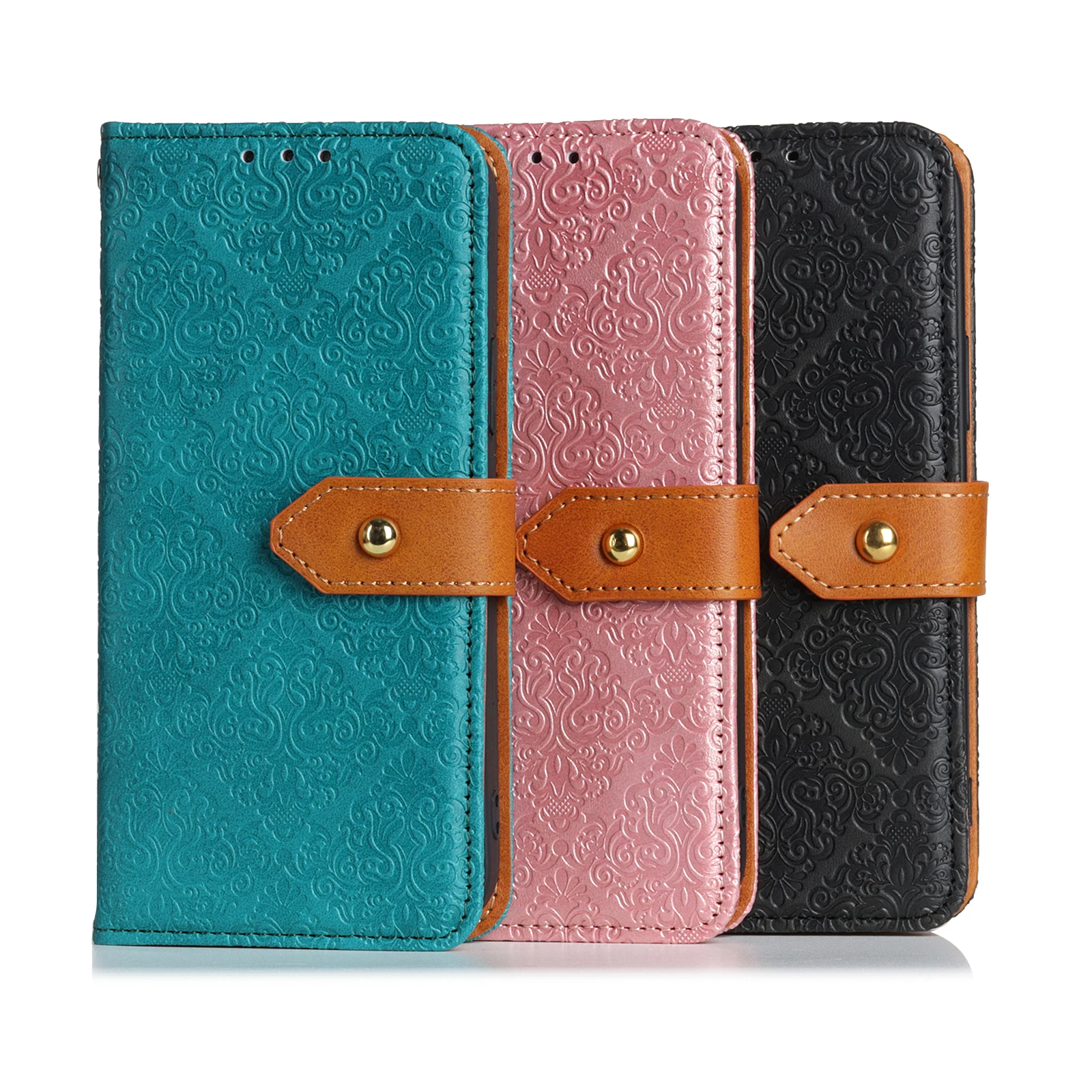 

Solid Color Vintage Flip Leather Phone Case For OPPO RENO 3 4 5 5F 5Z Youth PRO PLUS LITE ACE 2 Bracket Card Holder Wallet Cases